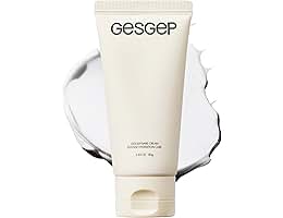 gesgep Bare Cream – Ceramide & Hyaluronic Acid Face Moisturizer for Dry & Sensitive Skin, Skin Barrier Repair + Makeup Primer, Stand-Up Tube with Flip Cap, K-Beauty, 2.82 oz